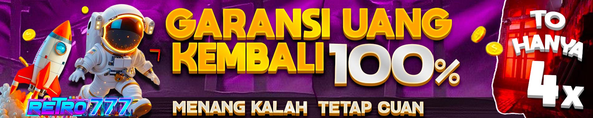 Garansi Uang Kembali 100% - Menang Kalah Tetap Cuan